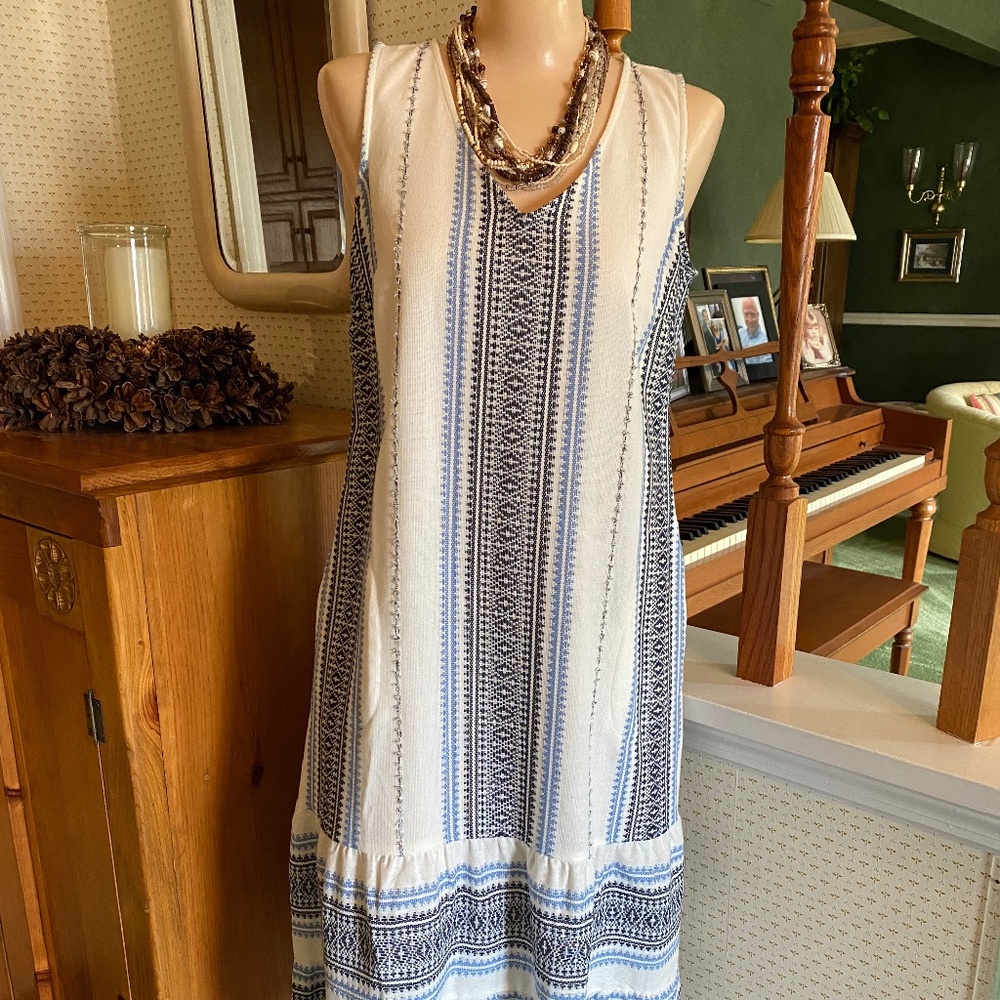 J.JILL BOHO SUNDRESS SIZE SMALL PETITE, NEW WITH TAGS